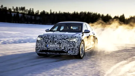 Audi testează noul e-Tron Sportback facelift în condiții extreme de iarnă în Laponia