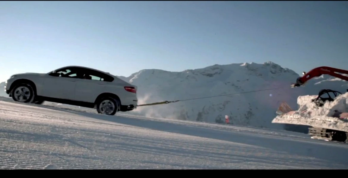 BMW X6 versus plug de zăpadă: care pe care?