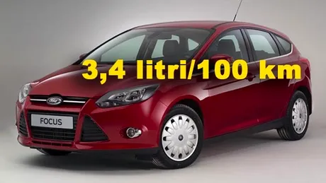 Versiune ecologică Ford Focus ECOnetic: 3,4 litri/100 km şi 89 g/km CO2