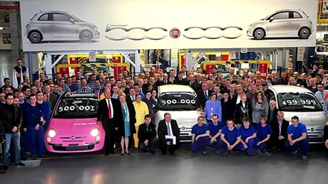 Producţia lui Fiat 500 a ajuns la 500.000 unităţi