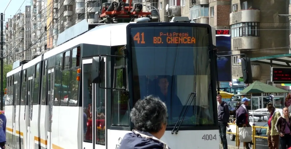 Circulaţia liniei de tramvai 41 va fi suspendată timp de două luni între Podul Grant şi Ghencea