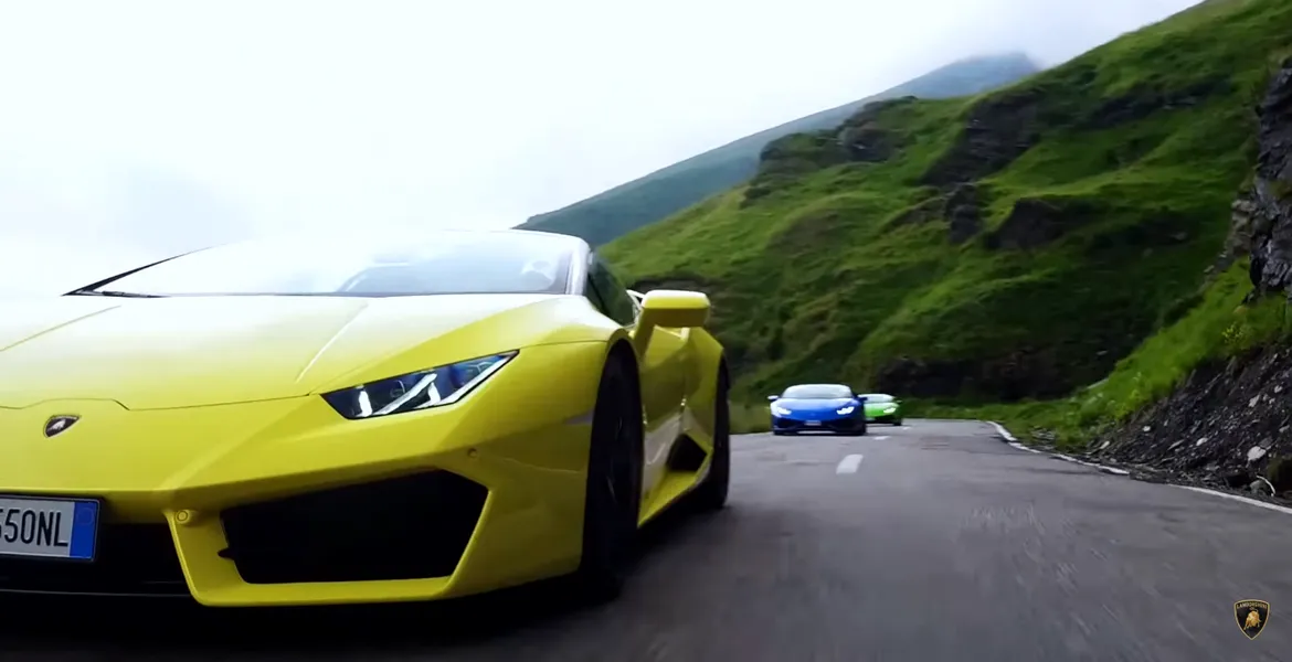 Lamborghini Huracan, test drive pe cel mai frumos drum din lume declarat de Top Gear, Transfăgărăşan