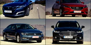 TEST comparativ: Mazda6 vs VW Passat, Ford Mondeo şi Peugeot 508. Noii veniţi din clasa medie