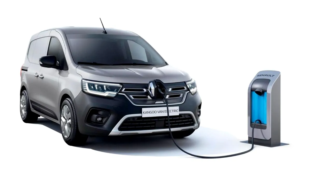 Noul Renault Kangoo Van E-Tech oferă autonomie de 300 km