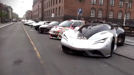 Video: Grila de start a raliului Gumball 3000