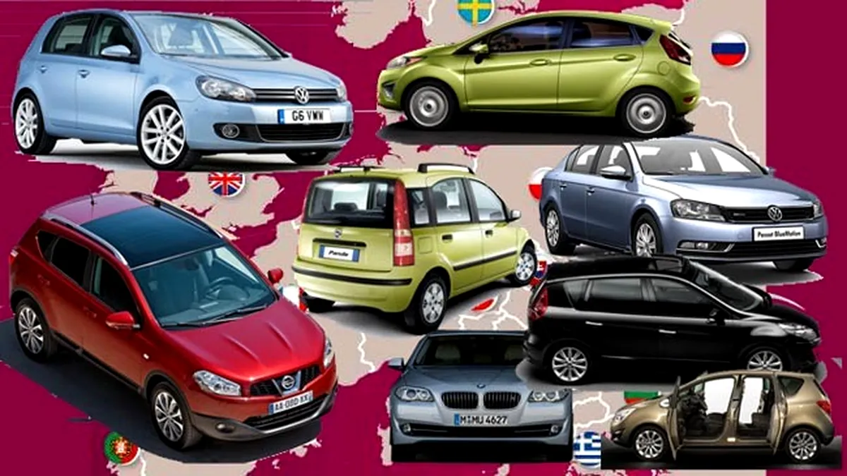 Cele mai vândute modele din 2011: TOP 10 pe clase de maşini