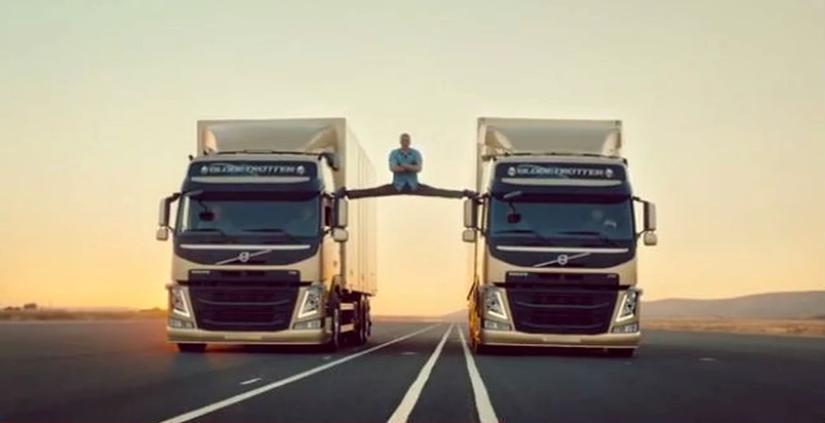 Van Damme şi Volvo Trucks – cascadorie în premieră!