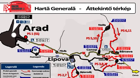 Raliul Aradului - etapă oficială în România şi Ungaria