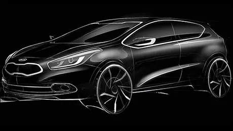 Planuri mari pentru Ceed-ul sportiv: primul teaser KIA Pro Ceed