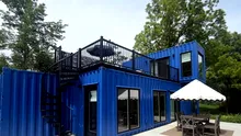 Ai locui într-o casă de lux făcută din trei containere navale? Proiectul inedit are terasă pe acoperiș, saună și piscină