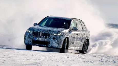 BMW testează viitorul model electric iX1 în condiții de iarnă. Când este planificat debutul?