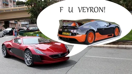 Jumătate din preţul unui Bugatti Veyron: atâta costă Rimac One, supercarul electric