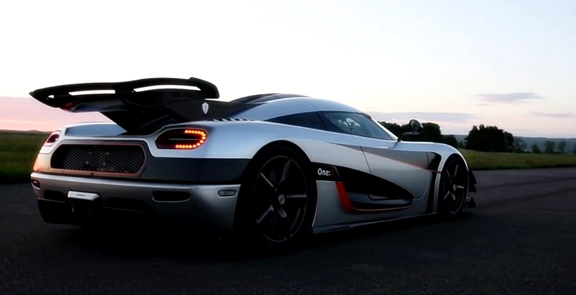 Koenigsegg One:1 este ca un glonte: 0-300-0 km/h, fără mâini pe volan [VIDEO]