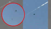 Video halucinant: momentul în care drona este doborâtă de un avion de luptă: 'Ce e asta, mă?'