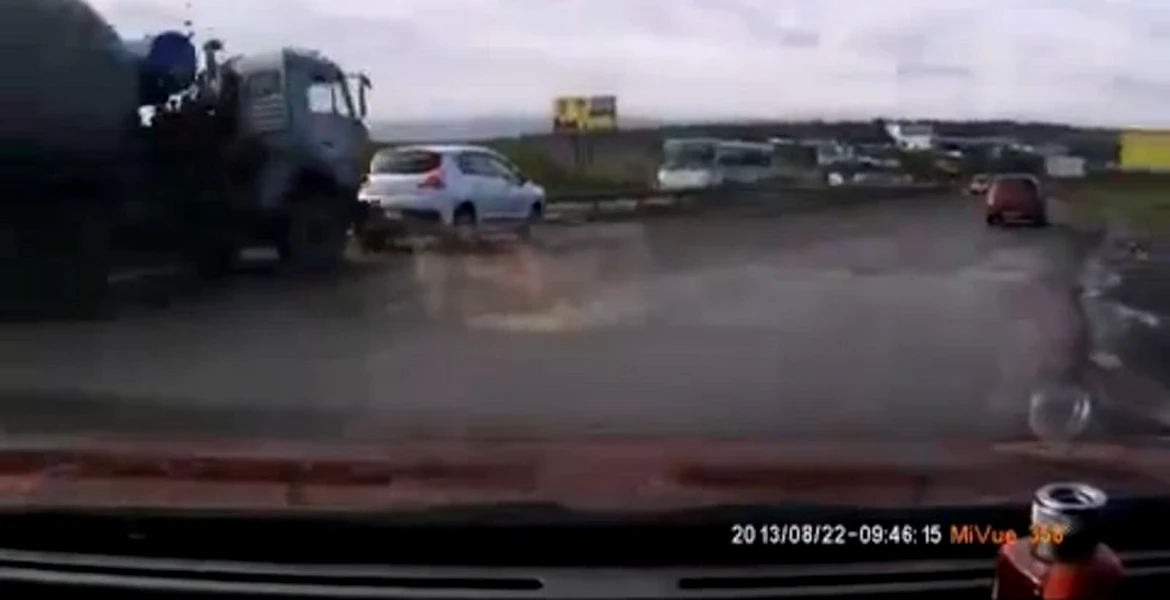 Dacă tai calea unei betoniere… VIDEO