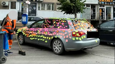 Ce a pățit un șofer care a parcat în stația de autobuz?