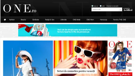 S-a lansat ONE.ro - cel mai stylish portal dedicat femeilor