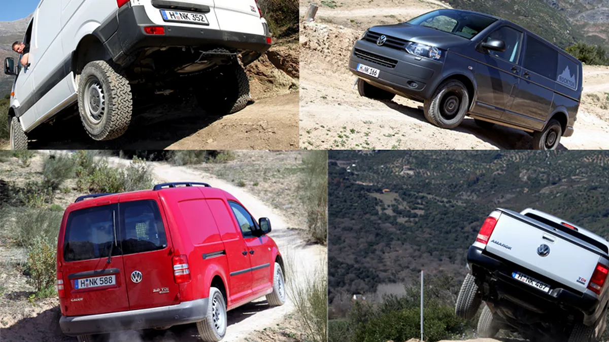 Am testat gama de utilitare 4x4 de la VW