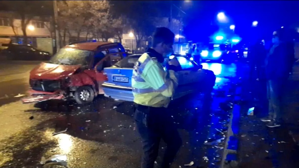 Noapte albă pentru polițiștii de la Rutieră: Val de accidente grave în București - VIDEO