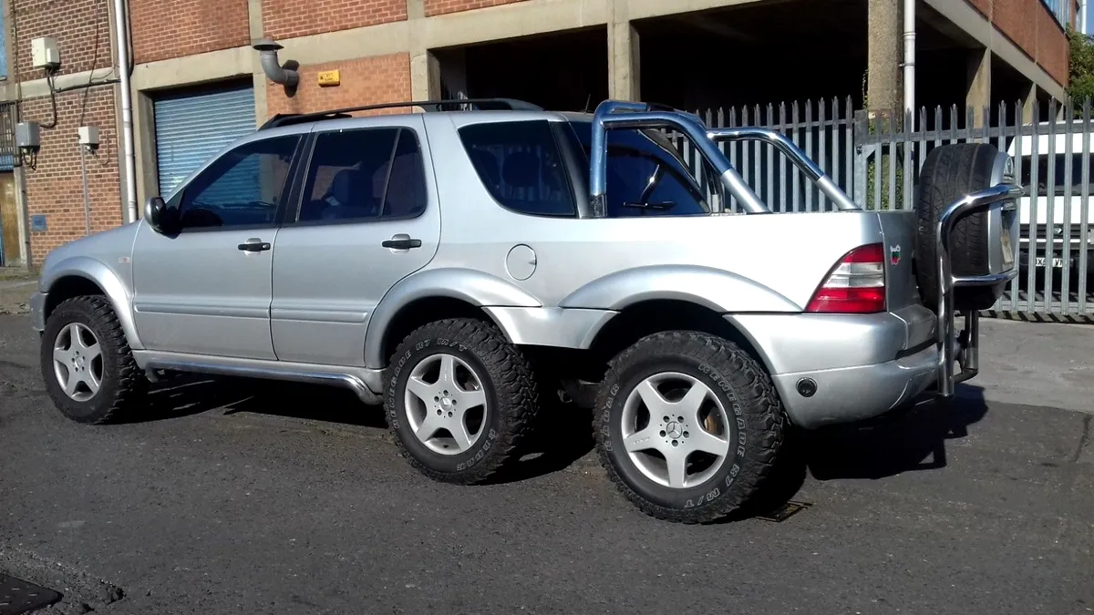 Cel mai accesibil Mercedes-Benz ML 6×4 Pickup este de vânzare pe eBay - GALERIE FOTO