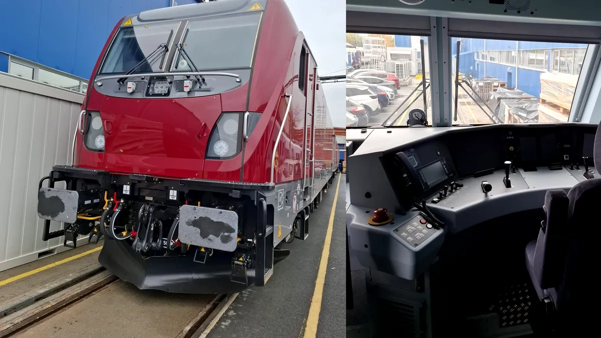 Foto - O nouă locomotivă electrică Alstom Traxx Passenger, pregătită pentru CFR Călători. Poate atinge 160 km/h și tracta 16 vagoane