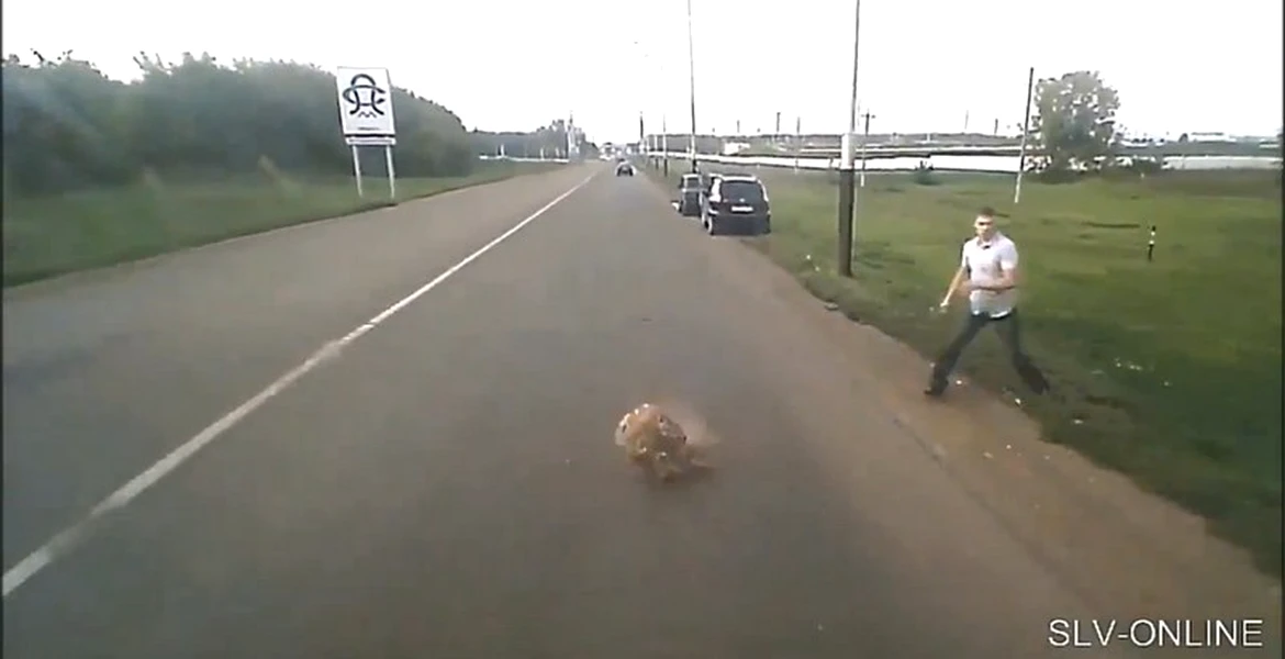 Răzbunare în trafic în stil rusesc. VIDEO