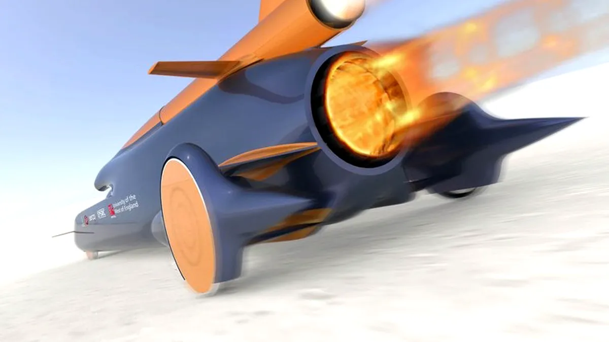 Record de viteză pe uscat: 1000 mph
