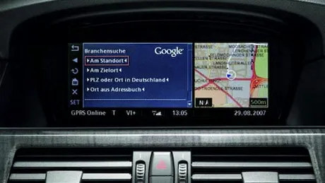 BMW cu hărţi navigaţionale de la Google