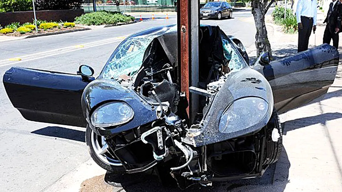Accident Ferrari 360 Modena