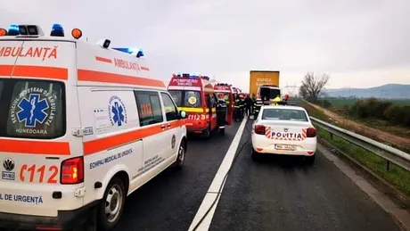 Un accident grav a avut loc pe banda de urgență, pe Autostrada A1