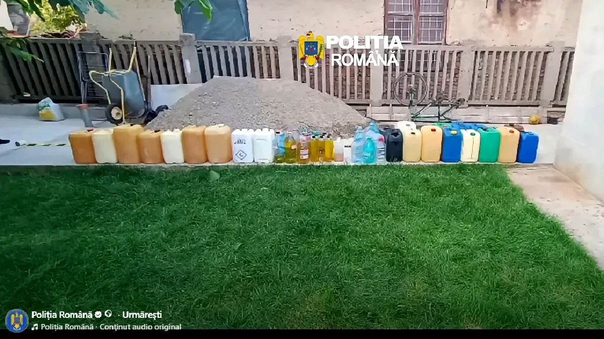 Pare imposibil, dar e adevărat: Au furat peste 10 tone de motorină folosind sticle și bidoane de plastic
