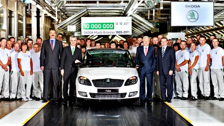 Skoda a ajuns la maşina cu numărul zece milioane