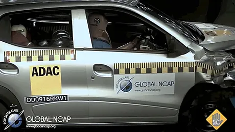 Cum se comportă la crash-test maşinile cu 0 stele de siguranţă EuroNCAP - VIDEO