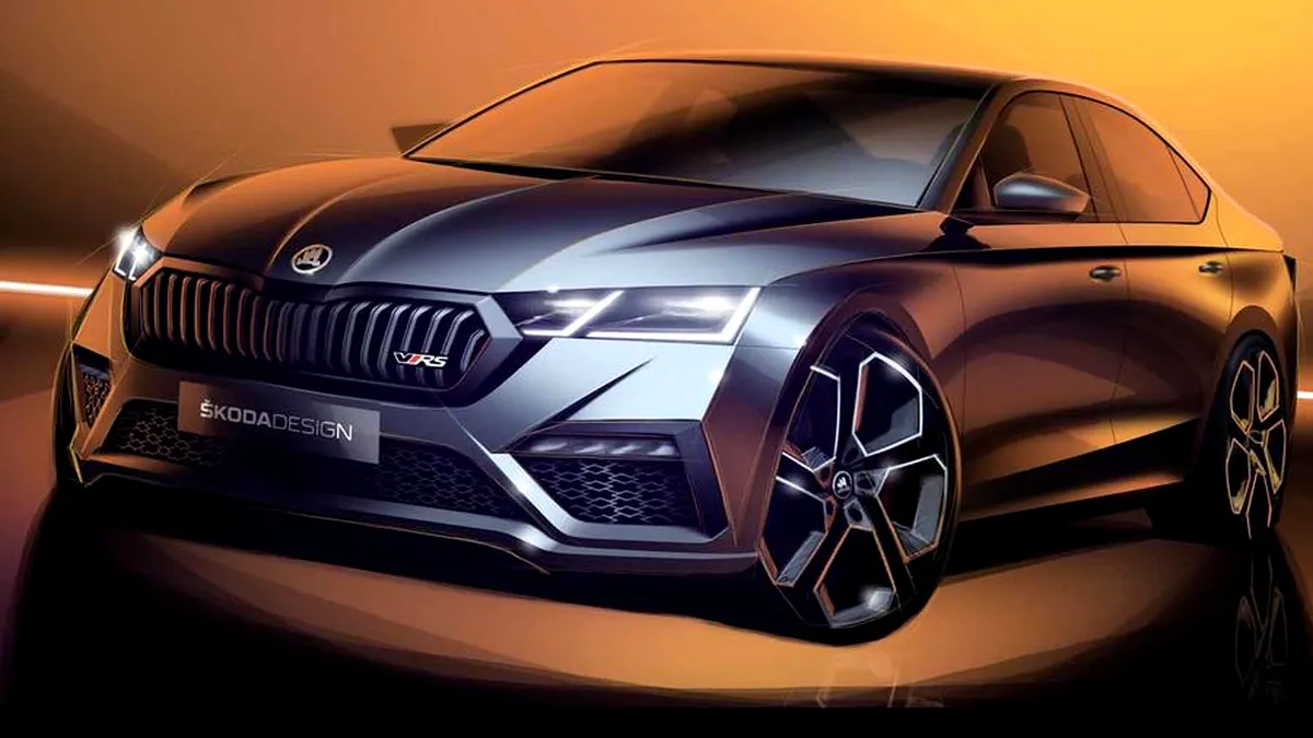Imagini cu noua Skoda Octavia RS. Mașina preferată a familiștilor primește mai multă sportivitate - FOTO