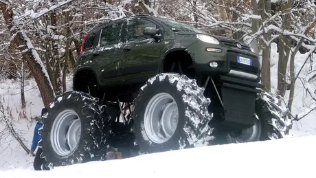 Fiat Panda transformat în monster truck? Da, se poate!