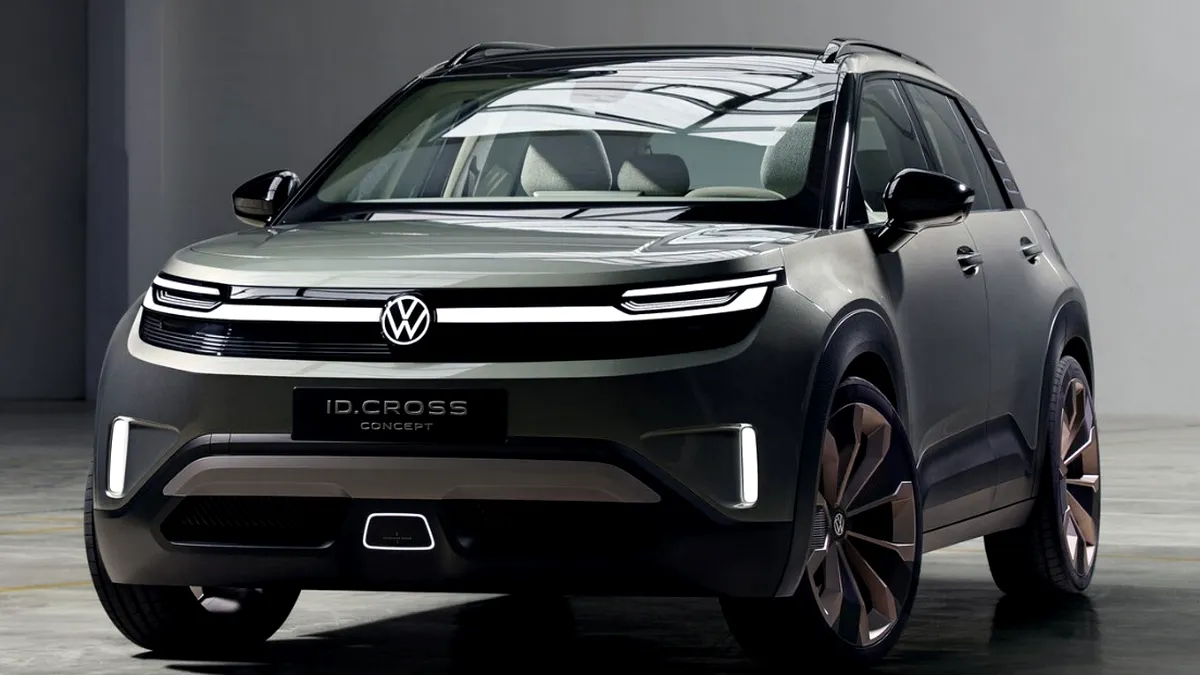 Viitorul Volkswagen e electric și urban: așa arată noul ID. CROSS Concept