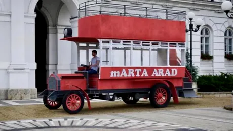 Autobuzul cu etaj „MARTA”, readus la viață după aproape 120 de ani. Replica electrică este construită la Arad