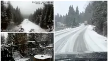 Ninsori în toiul primăverii. Ninge ca-n povești în România, azi, 21 aprilie 2026