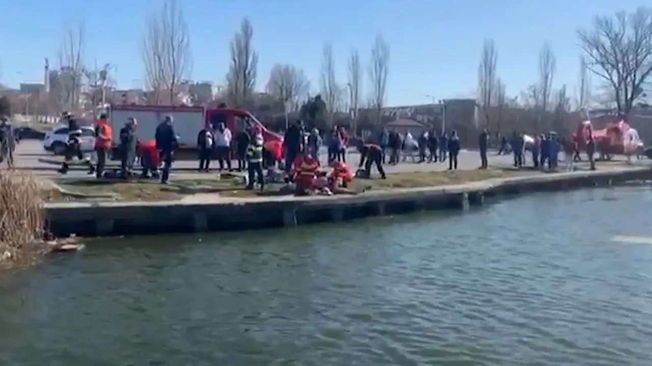 Căzuți cu mașina în lac 3 