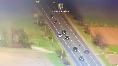 Amendă și permisul suspendat după ce au fost filmați din elicopter. Ce regulă au încălcat acești șoferi