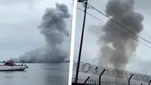 O dronă marină a explodat în Portul Constanța. Planul Roșu de Intervenție a fost activat. Arafat: ”Există posibilitatea să existe și alte drone”
