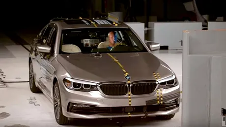 BMW Seria 5 a bătut Audi A6, Infiniti Q70 şi Volvo S90 la testele de siguranţă [VIDEO]