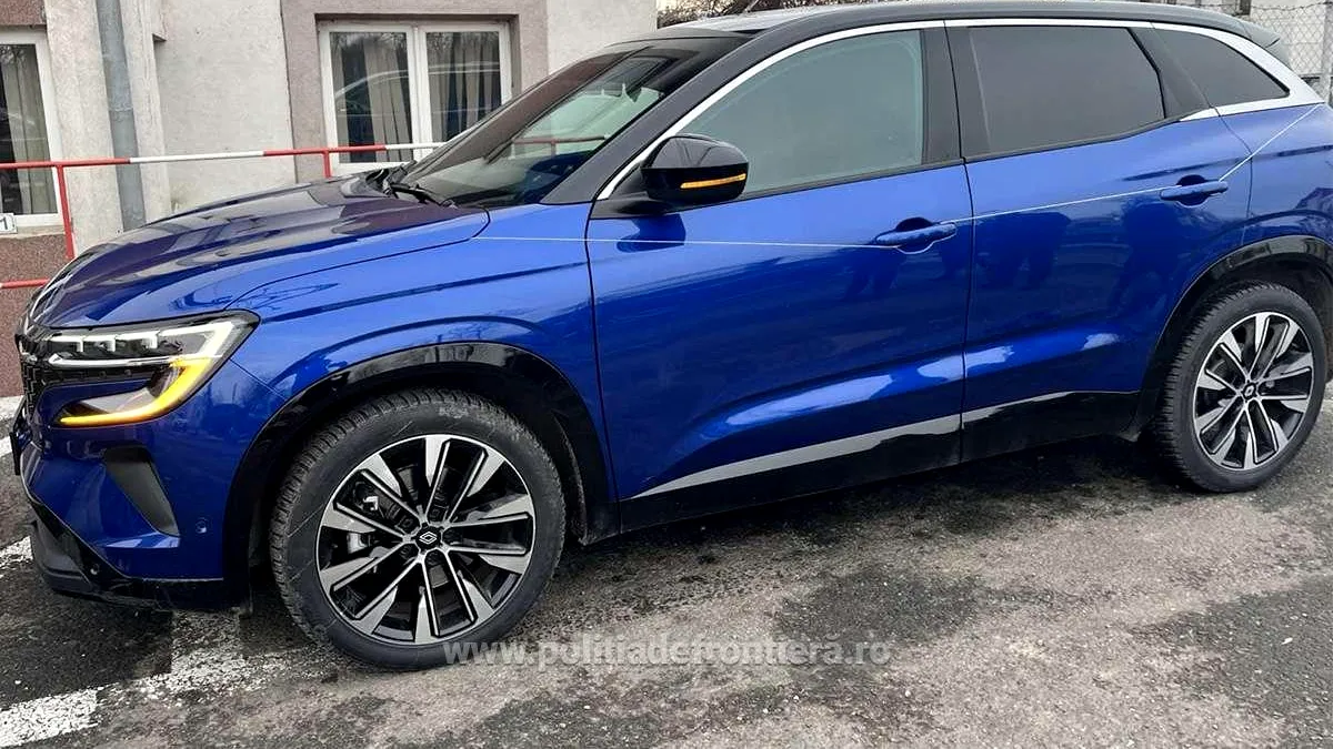 Mașină furată din Franța, descoperită din întâmplare de polițiștii din România