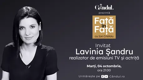 ‘’Față în față cu Ion Cristoiu’’ începe marți, 4 octombrie, de la ora 21.00