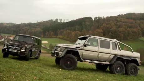 Mercedes-Benz G63 AMG VS G63 AMG 6x6: duelul giganţilor. VIDEO