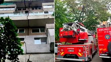 Bloc cu „bulină roșie”, în pericol de PRĂBUȘIRE în București! Fisură între două scări: Zeci de familii evacuate