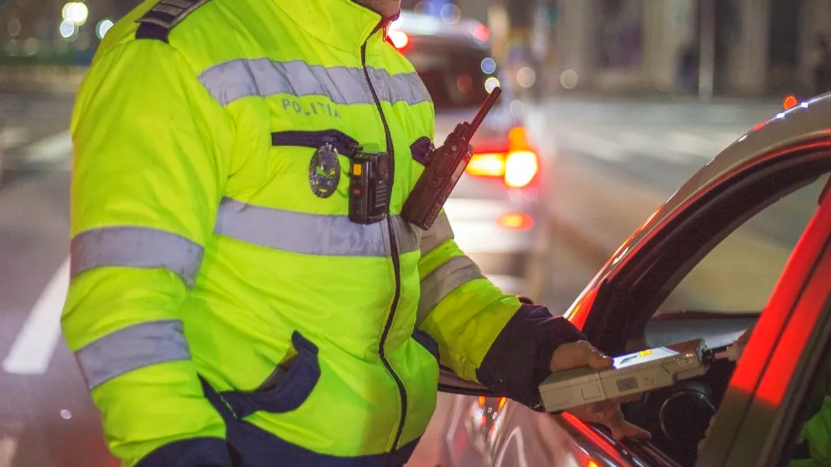 Poliția Capitalei a organizat controale pentru depistarea șoferilor care conduc sub influența substanțelor psihoactive și a băuturilor alcoolice