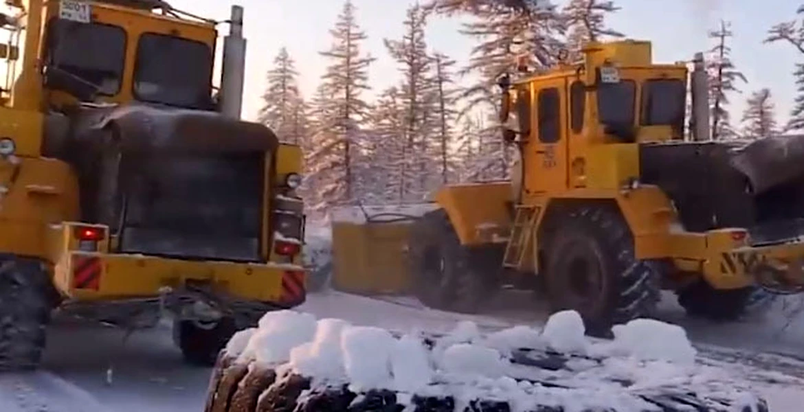 Cum o fac ruşii în Siberia. Metode ciudate de deszăpezire – VIDEO