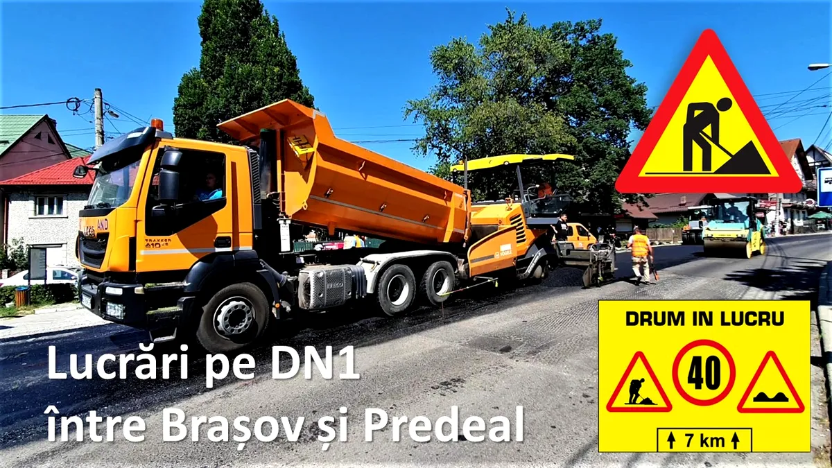 Trafic restricționat pe DN1, între Predeal și Brașov, timp de o lună