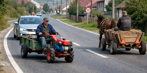 Situația ciudată din noul Cod Rutier 2026: Poți circula cu o căruță pe drumul public, dar nu cu motocultorul. De ce?